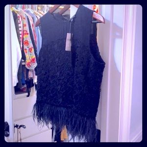 Navy blue top - never worn - GREYLIN (Anthro)